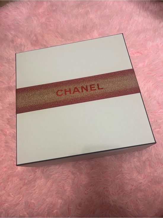 CHANEL Other - BRAND NEW CHANEL White Box with Holiday Red and Gold Logo Ribbon